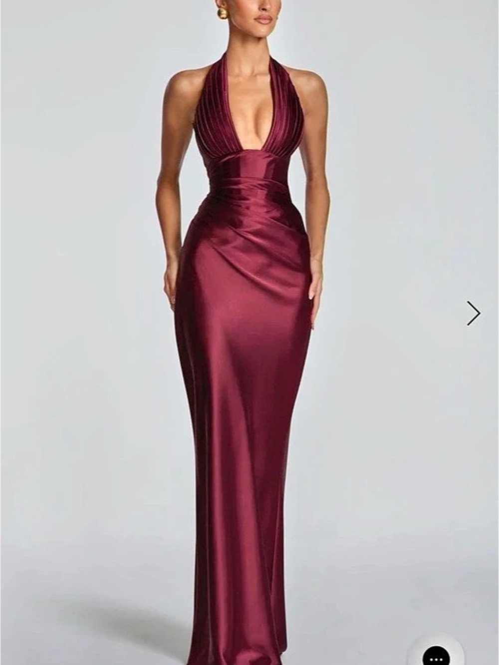 Babyboo Fashion Elowen Maxi Dress - Cherry Lacquer Burgundy